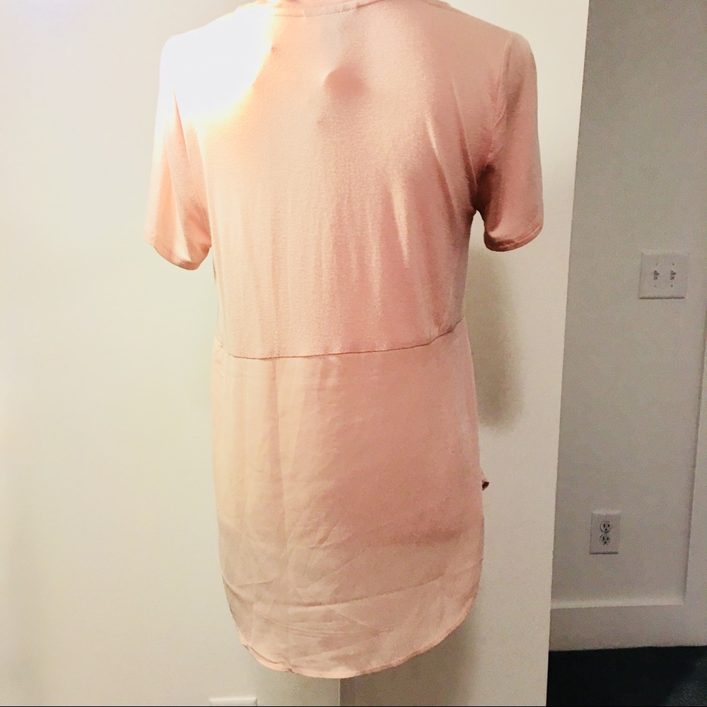 NWT Bar III Pink Double Texture Top - Picture 4 of 8